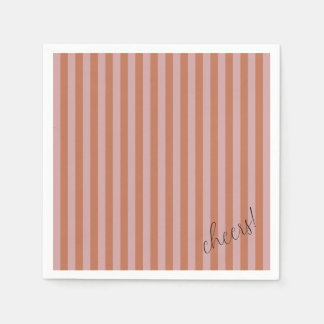Cheers! with Stripes Napkin