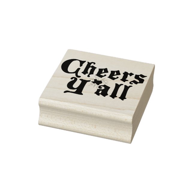 Cheers Y'all Rubber Stamp (Stamp)