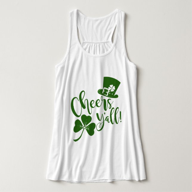 Cheers Yall | St Patricks Day Irish Parade & Party Singlet (Design Front)