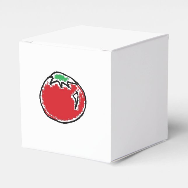 Cheery Cherry Tomato Cartoon Favour Box (Front Side)