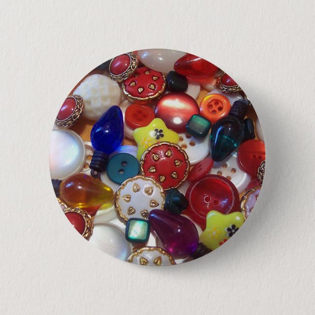 Cheery Christmas Button Collage (Front)