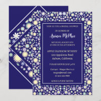 Cheery Colourful Floral Bridal Shower Invitation