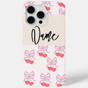 cheery colourful phone case with name