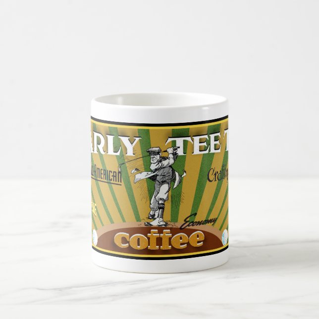 CHEERY 'EARLY TEE TIME COFFEE' GOLF BRAND  COFFEE MUG (Center)