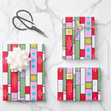 Cheery Holiday gift wrap 3 pack