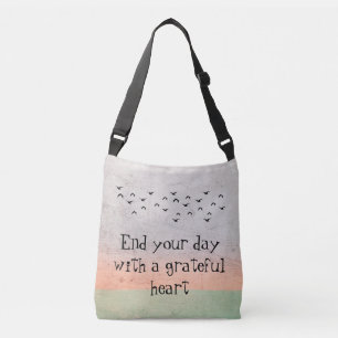 Cheery "Inspirational Words" Sunrise Tote Bag