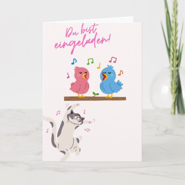 Cheery Invitation Card You're Invited! with  (Front)