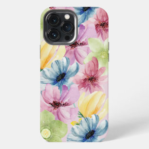 Cheery Watercolor Blooms iPhone 13 Pro Max Case