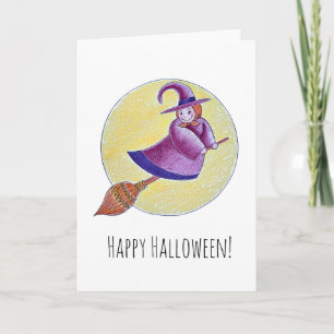 Cheery Witch greeting card