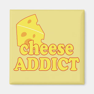 Cheese Addict - Fun typography Magnet