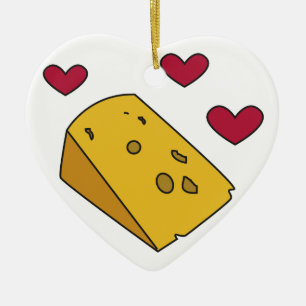 Cheese and Kisses Cockney Rhyming Slang Gift Ceramic Tree Decoration