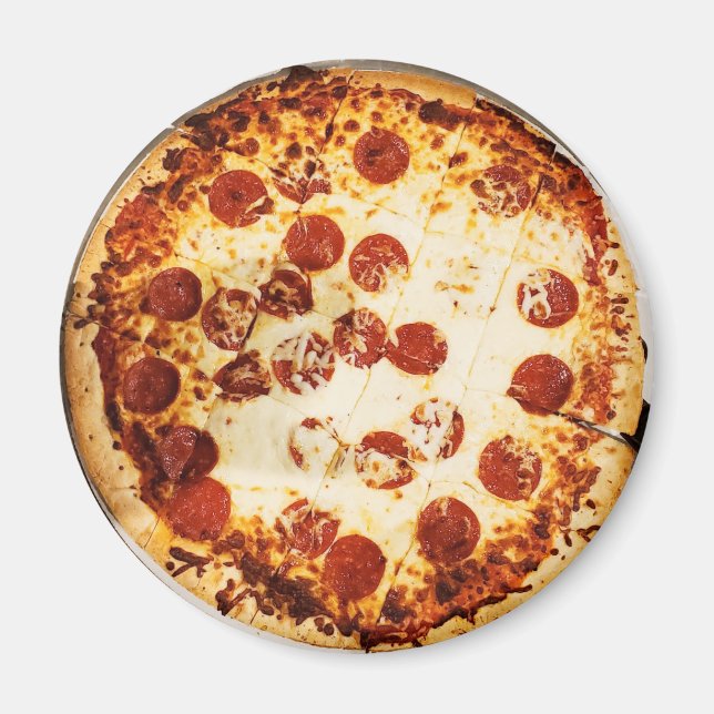 Cheese and Pepperoni Pizza  Magnet (Front)