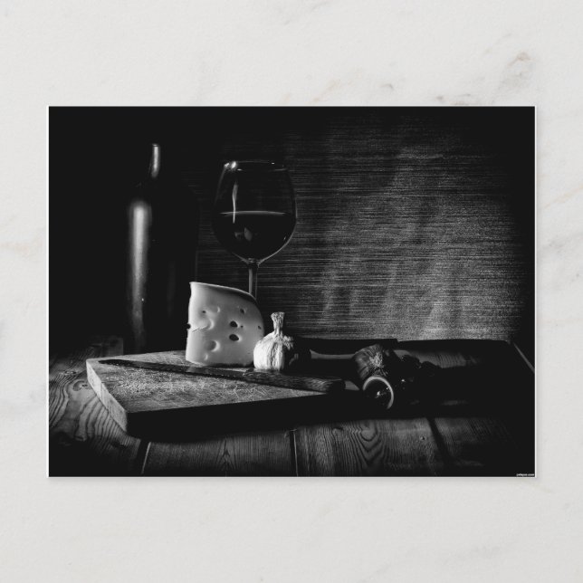 Cheese and Wine Postcard (Front)