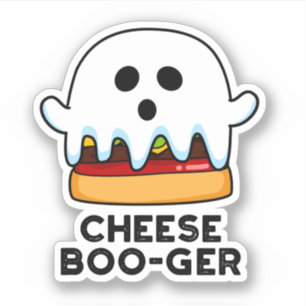 Cheese Boo-ger Funny Ghost Cheeseburger Pun