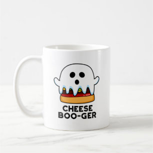 Cheese Boo-ger Funny Ghost Cheeseburger Pun  Coffee Mug