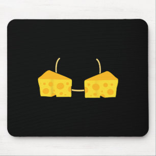 Cheese Bra Costume Cute Easy Food Halloween Gift Mouse Pad