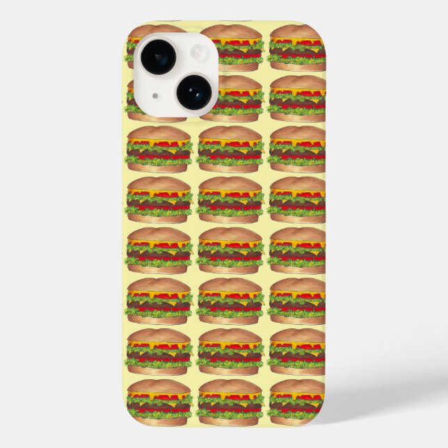 Cheese Burger Hamburger Cheeseburger Foodie Case (Back)