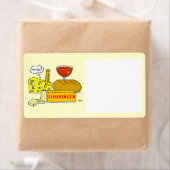 Cheese Cartoon Food Storage Funny Label (Insitu)