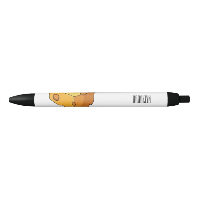 Cheese cartoon illustration  black ink pen (Front)
