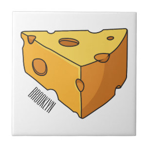 Cheese cartoon illustration tile