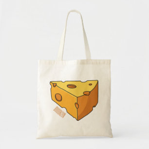 Cheese cartoon illustration tote bag