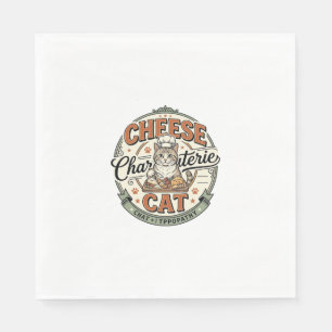 Cheese Charcuterie Cat Cheese Charcuterie Cat Vint Napkin