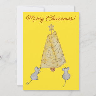 Cheese Christmas Holiday Card