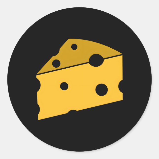 Cheese Classic Round Sticker (Front)