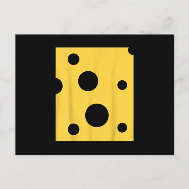 Cheese Cute Cheap Halloween Costume Matching Wine Announcement Postcard (Front)