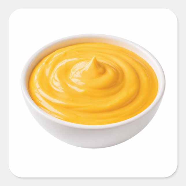 Cheese Dip Kawaii Sticker (Front)