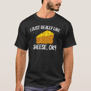 Cheese For Men Women Ricotta Cheese I Love Cheese T-Shirt