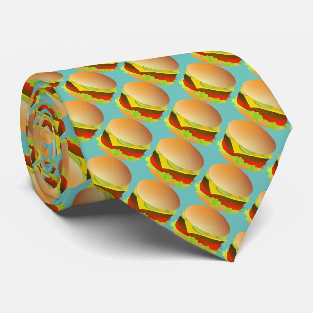 Cheese Hamburger Tie (Rolled)