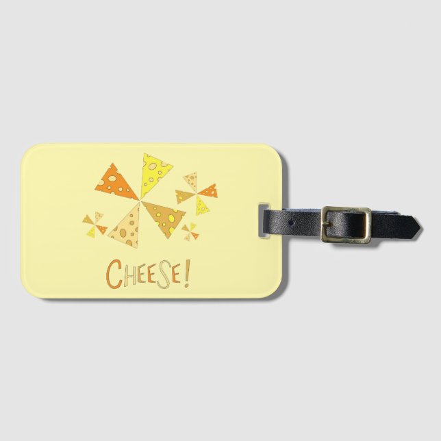 Cheese! Hat Luggage Tag (Front Horizontal)