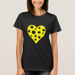 Cheese Heart Swiss Cheddar Gouda Brie Feta Dairy F T-Shirt