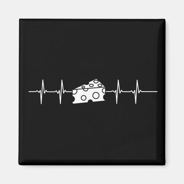 Cheese Heartbeat Magnet (Front)