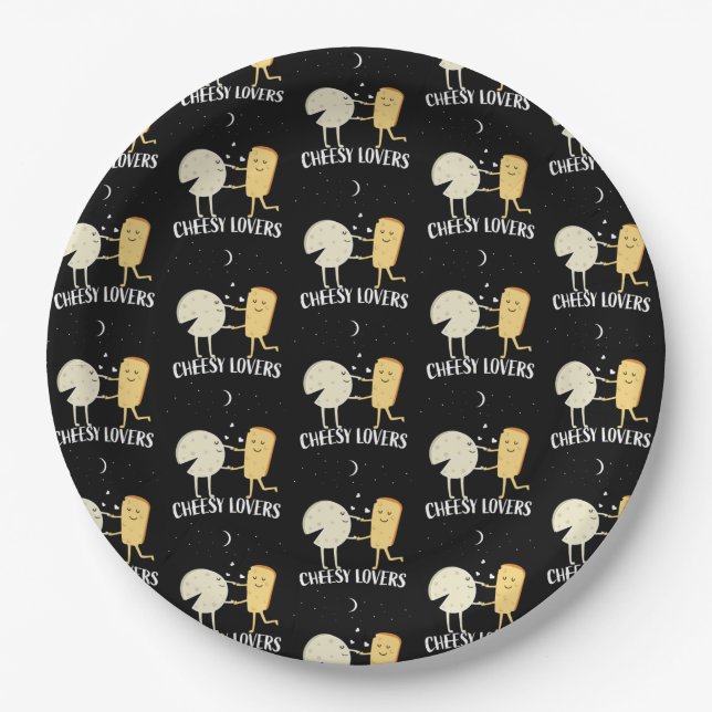 Cheese Lovers And Connoisseur  Paper Plate (Front)