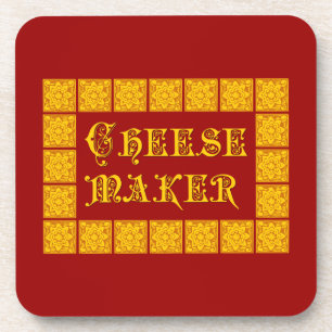 Cheese Maker Vintage Kitchen Art Coaster