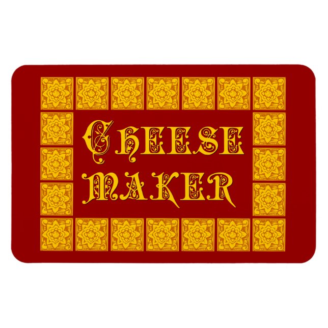 Cheese Maker Vintage Kitchen Art Magnet (Horizontal)