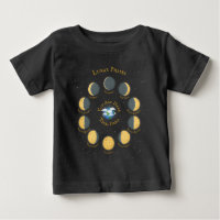 Cheese Moon Whimsical Lunar Phases Chart Dark
