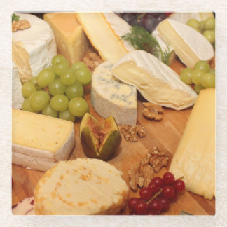 Cheese & More! Glass Coaster