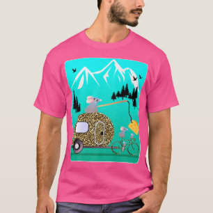 CHEESE MOTIVATION MICE CAMPER BIKE TOUR MOUNTAIN C T-Shirt