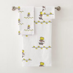 Cheese Mouse Bathroom Towel Sets