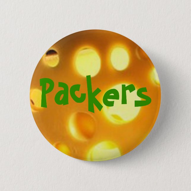 cheese, Packers 6 Cm Round Badge (Front)