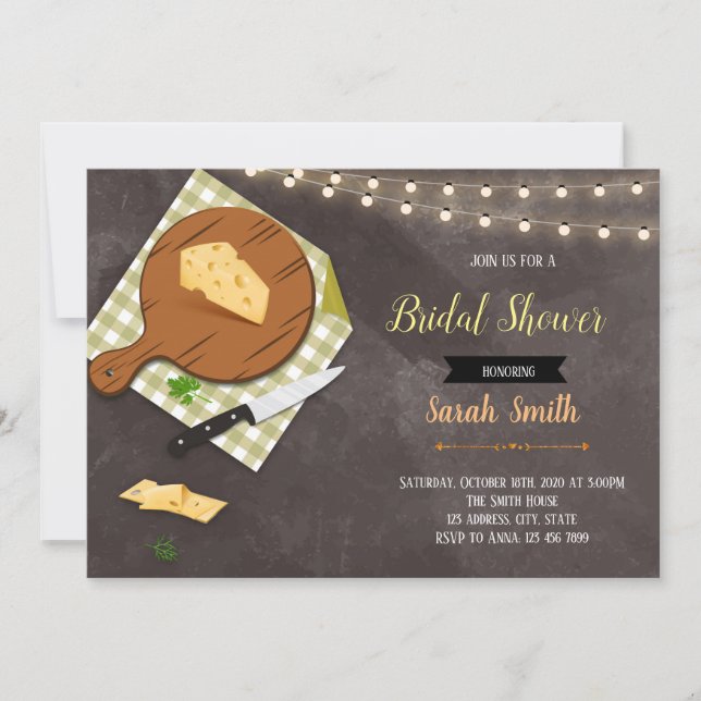 Cheese party invitation (Front)