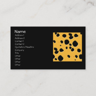 Cheese Pattern Business Card