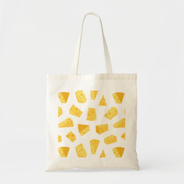 Cheese Pattern Printed Tote Bag (Front)