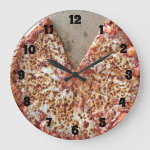 Cheese Pizza Large Clock