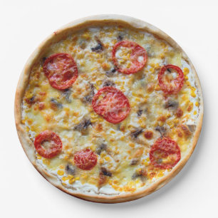 Cheese Pizza  Party Paper Plates