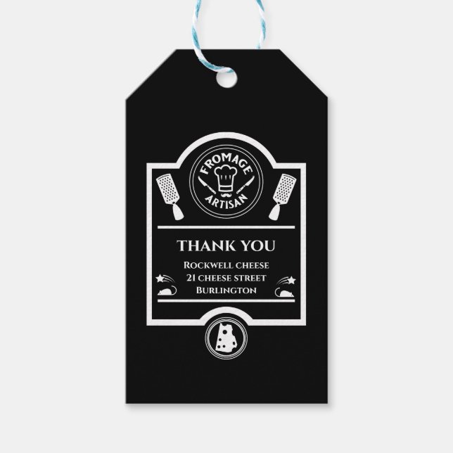 Cheese Producer Gift Tags (Front)
