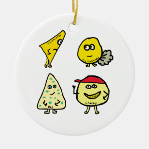 Cheese Puns Ceramic Tree Decoration